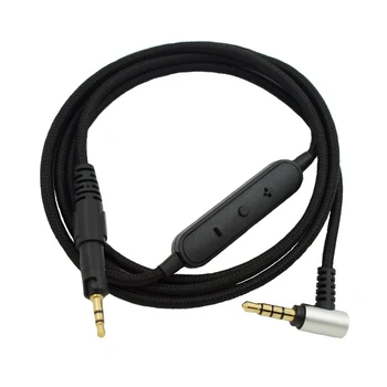 Преносимото аудио кабел от кабелна управление със слушалки Audio-Technica ATH-M50X M40X подходящ за много слушалки