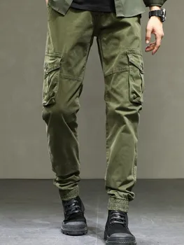 Мъжка мода, модните тънък военния камуфлаж, ежедневни тактически панталони-карго, градинска дрехи, джоггеры Harajuku, мъжки дрехи, панталони