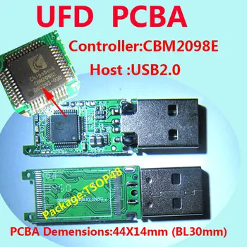 CBM2098E UFD PCBA, USB ФЛАШ УСТРОЙСТВО PCBA, USB2.0 TSOP48, контролер пръчка, КОМПЛЕКТИ UFD 