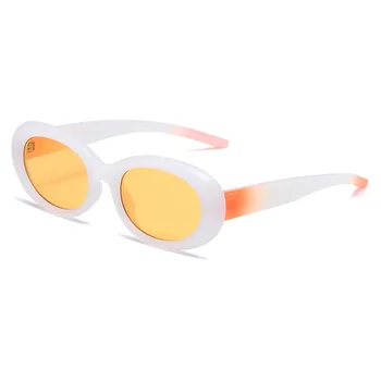 Слънчеви Очила Y2k CatEye, Женски Овални Слънчеви Очила За Момичета, Модни Очила в Ретро стил, Пънк, Градиентные Очила с UV400, Gafas De Sol