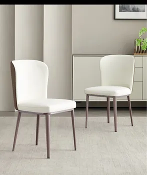 Трапезни столове, лесно лукс за домашна употреба, модерни и минималистичные столове за хранене на масата, 2023 нови стола с облегалки