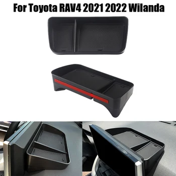 Органайзер за Централната конзола на автомобила, който е Съвместим със Скрита чекмедже за съхранение Зад екрана на таблото на Toyota RAV4 2021 2022 Wilanda