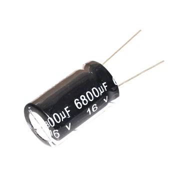 5шт алуминиеви электролитических кондензатори 16v6800uf обем 16x25 мм 6800 uf 16 в 6800mf MFD