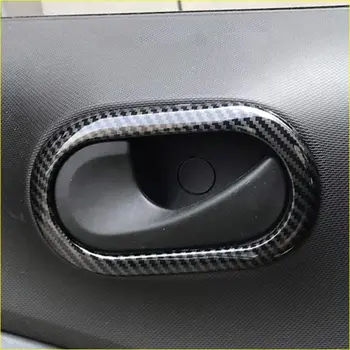 Автомобилна Декоративна Рамка За Вътрешна Дръжката на Вратата от Въглеродни Влакна, за да Benz, Smart 453 Fortwo Forfour 2015-2020 Аксесоари