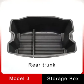 За Tesla Model 3 Кутия за съхранение в багажника Аксесоари за смяната на 2021 2022 2023 години