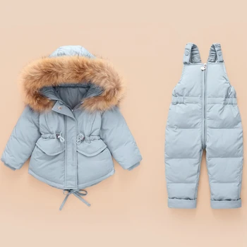 Руската зимно яке, детски гащеризони за момичета и момчета, детски зимен костюм, палто за малки момчета и момичета, якета, комплект новогодишната дрехи за деца