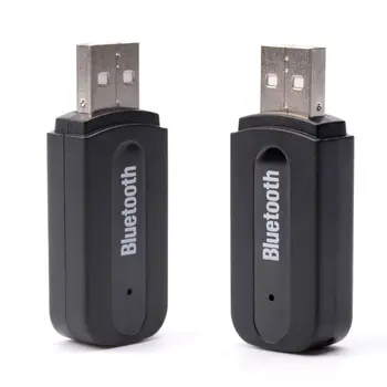 Предавател Безжичен ключ Авто високоговорители USB, Безжичен адаптер Авто аудиоприемник Авто USB адаптер Аудиоприемник Bluetooth 5.0
