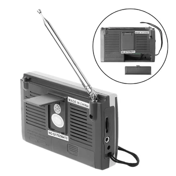 KK-9803 FM/ MW/SW1-8, 10-бандов високо-чувствителен радио със Сгъваема Стойка 