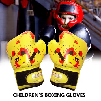 1 Чифт Детски боксови ръкавици, маски, Аксесоари за Оборудване за кикбоксинга, Изкуствена Кожа, светът бокс круша за MMA Ръкавици за кикбоксинга, Новост