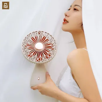 Продукт Xiangwu За зареждане на Малко Цвете Фен Настолен Мини-Безшумен Вентилатор и Силен Вятър Преносим Компактен Изискан фен