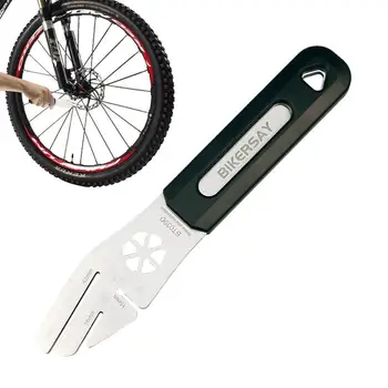 Ключ за корекция на спирачния диск под наем, ключ за спирачния диск планински велосипед, аксесоар за ремонт на мотора от неръждаема стомана за планински велосипеди, шосейни велосипеди