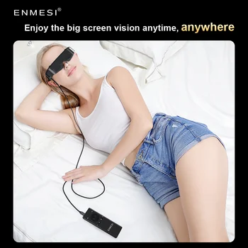 3D-каска Enmesi V20, очила за виртуална реалност VR за смартфони, 3D очила с поддръжка на късогледство 0-500, слушалки виртуална реалност за мобилен телефон