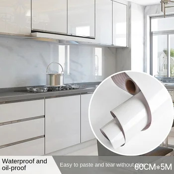 кухня от PVC с Ширина 80 см, мрамор, маслоустойчив сменяеми етикети на ролки, самозалепващи водоустойчиви тапети за баня, домашен декор