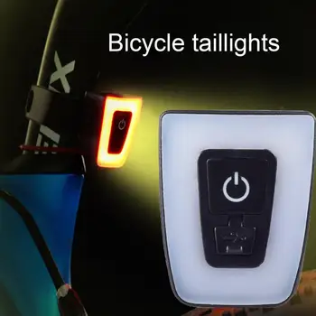 USB Акумулаторна задна светлина за велосипед Водоустойчива IP65 МТБ Задна светлина за велосипед, предупреждение за сигурност колоездене, лампа за каска, фенерче за нощно каране