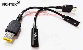 NCHTEK USB Type C Женски за Lenovo Square мъжки PD Кабел-адаптер за зареждане /Безплатна доставка/2 бр.