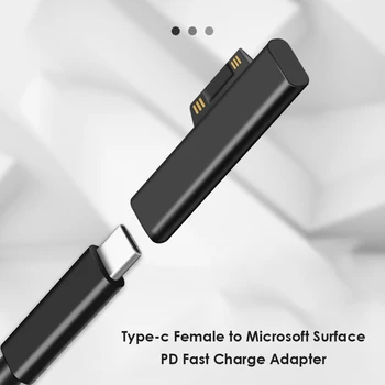 Конвертор Конектори за Бързо Зареждане на USB C Female PD за Microsoft Surface Pro 3 4 5 6