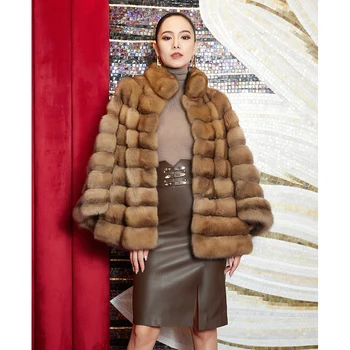 Дамско палто, 2223, trend естествена кожа, дълга норки, утайка от мода, връхни дрехи, якета, тренчи, новост в уличната дрехи, облекло
