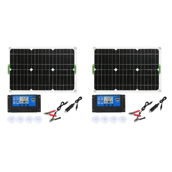 Комплект слънчеви панели с мощност 2X 180 W, зарядно за 12 В с контролер 100A за лодки-каравана на АВТОБУСА