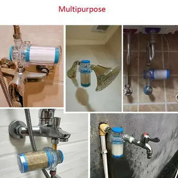 2X Пречистване на изхода на Разнообразни филтри за душ, смесители за домакински кухня, почистване на бойлера