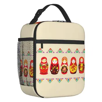 Руската matryoshka, Matryoshka, термоизолированная чанта за обяд, Баба на народното творчество, Преносим чанта за обяд на открито, кутия за храна
