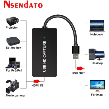 Ezcap 311 USB-карта, заснемане на видео от USB 2.0 и HDMI видео рекордер Адаптер за запис на DVD видеокамери OBS Game излъчването на живо