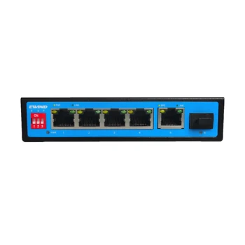 Сертифициран RoHS Ethernet комутатор Dikn Mount Добро качество L2 Неуправляван мрежова 4-port POE комутатор