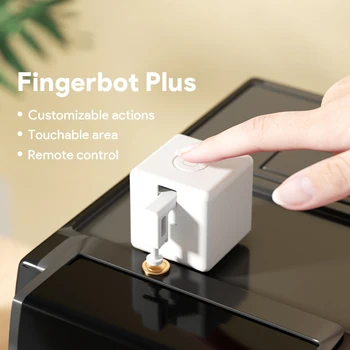 Робот-тласкач на бутоните на Hristo Fingerbot Plus, робот-бот за умен дом, който работи с приложение на Алекса Google Home Smart Life