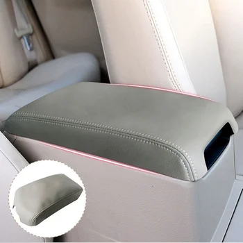 За Toyota Camry 2012-2017 Автомобили конзола от микрофибър, панел подлакътник, защитно покритие бежов цвят