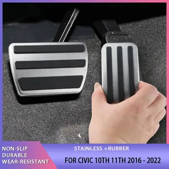 За Civic 10th 11th 2016-2022 Accord 2014-2018 Авто педала на Газта, Поставка За Крака на Педала на Спирачките Алуминиева Облицовка за Автоматично Педалите Модификация