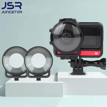 Аксесоари за камери Insta 360 One R 4K с две лещи, модерно защитно стъкло, защитни капачки, Защитна рамка, калъф за INSTA360 OneR