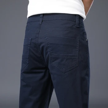2023 Нови летни обикновена шорти от 100% памук, мъжки висококачествени Ежедневни бизнес Мъжки къси панталони с еластичен ластик на талията, Плажни шорти 4 цвята