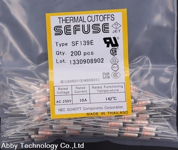 Безплатна доставка 5ШТ SF139E SEFUSE за изключване на НЕК Топлинна предпазител 142C 142 градуса 10A 250V
