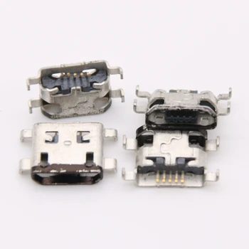 100шт Micro Mini USB за BQ-5504 силен шок селфи зарядно устройство, порт USB зарядно устройство конектор за зареждане на пристанището