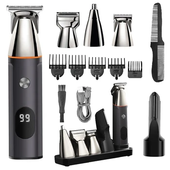 Универсален комплект за грижа за косата, брадата, машинка за подстригване за мъже, акумулаторна электробритвой, машинка за подстригване, за тялото, веждите, носа, ушите, водоустойчив