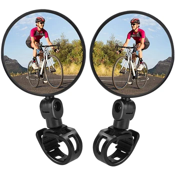 1 бр. универсална кормило огледало за обратно виждане с контролиран завой, широкоъгълни велосипедни огледала за обратно виждане за МТВ, аксесоари за автомобилния велосипеди