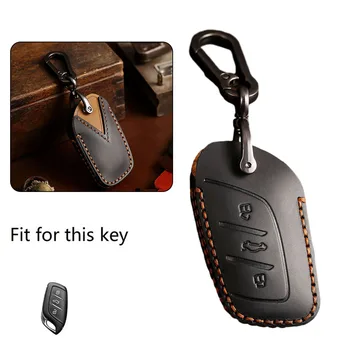 Кожена Кола Ключодържател с Дистанционно Управление Калъф За MG ZS EV 2022 HS MG3 MG5 MG6 MG7 Черен Калъф За Ключове, Защитно покритие Чанти