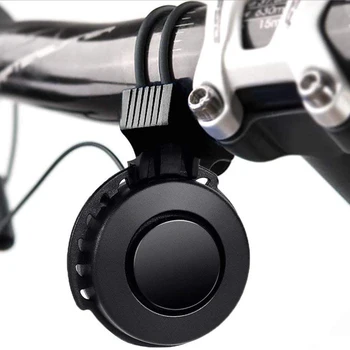 Велосипеден звънец, електронен велосипеден клаксон, звънец на кормилото, предупредителен сигнал за тревога, водоустойчива, USB, Акумулаторна батерия