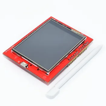 Цельнокроеный LCD модул TFT, 2.4 инчов TFT-LCD екран за платка Arduino UNO R3 и поддръжка на мега 2560 със сензорна писалка gif 2,4 TFT