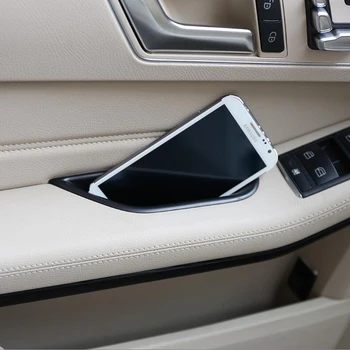 Автомобилен Стайлинг Вратата чекмедже за съхранение на скоростния Страничния държач пълнител Капак За Mercedes Benz E class 2011-2015 Автоаксесоари