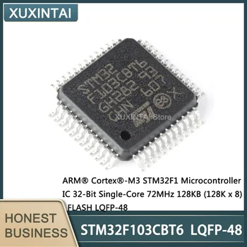 5 бр./лот, нов оригинален чип на микроконтролера STM32F103CBT6 STM32F103 LQFP-48 MCU, 32-битов чип 72 Mhz, 128 Kb (128 x 8), светкавица