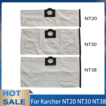 Миещ Торби за Прах Текстилен филтър за Karcher NT20 NT30 NT38 NT48/1 NT65/2 NT72/2 Части за Прахосмукачки Нетъкан Чанта за филтър За прах