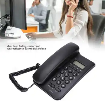Жичен телефон с полу-говорител, идентификация на обаждащия се, монтиран на стената кабелна телефона без батерия