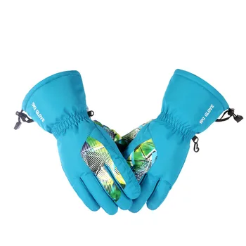 Fonoun Зимни ски ръкавици за възрастни, изолирана плюшени Удобни дишащи износоустойчиви полиуретан против хлъзгане водоустойчиви FNN01
