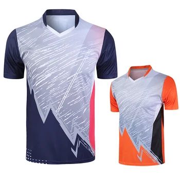 Нови спортни ризи за бадминтон, ризи за бягане, мъжки / дамски тениски за фитнес, тениски за тенис на маса, Бързосъхнеща спортна риза