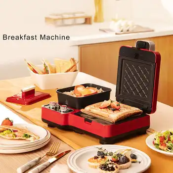 Многофункционална свалящ лека машина за приготвяне на закуска 3 в 1 с таймер за кухненски прибори AU Plug 220 В