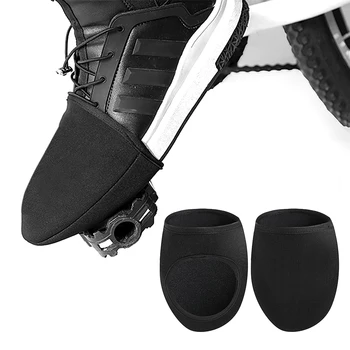 1 Чифт неопреновых велосипедни обувки с ключалка на половината от чорап, Ветрозащитный велосипеден защитен калъф за обувки, екипировка за колоездене галош