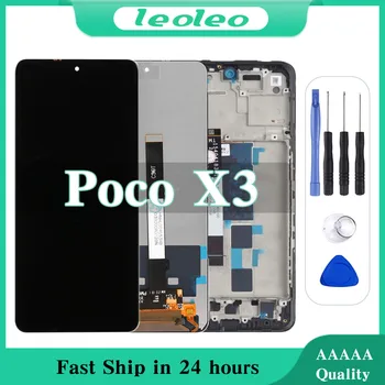 Оригинален Экранный Дисплей За Xiaomi Poco X3 и Poco X3 Pro и Poco Nfc LCD екран и Тъчпад Дигитайзер В Събирането на Смяна на Рамката