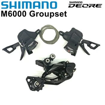 Shimano Deore M6000 скоростния SL-M6000 Дясно и ляво 20-30 Степени RD-M6000 Ключове за планински велосипеди Groupset RD M6000 SL M6000