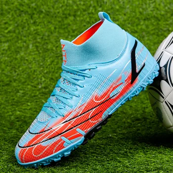 Качествена футболна обувки Messi Трайни едро на леки футболни обувки, футболни обувки за тренировки по футзалу на открито Маратонки 33-46 размери